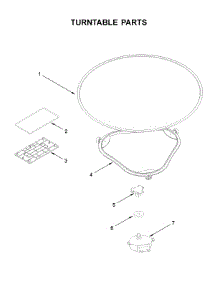 Turntable Parts parts for Whirlpool Microwave YWML75011HW2 from AppliancePartsPros.com