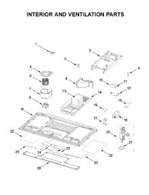 Interior And Ventilation Parts parts for Whirlpool Microwave YWML75011HW1 from AppliancePartsPros.com