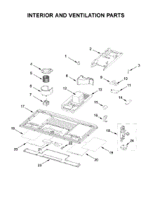 Interior And Ventilation Parts parts for Whirlpool Microwave WML55011HW1 from AppliancePartsPros.com