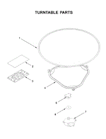 Turntable Parts parts for Whirlpool Microwave WML55011HS1 from AppliancePartsPros.com