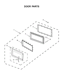 Door Parts parts for Whirlpool Microwave WMH53521HB3 from AppliancePartsPros.com