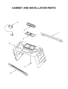 Cabinet And Installation Parts parts for Whirlpool Microwave WMH53521HB3 from AppliancePartsPros.com