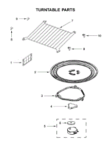 Turntable Parts parts for Whirlpool Microwave YWMH53521HZ2 from AppliancePartsPros.com