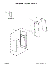 Control Panel Parts parts for Whirlpool Microwave WMH53521HW3 from AppliancePartsPros.com
