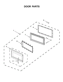 Door Parts parts for Whirlpool Microwave YWMH53521HZ1 from AppliancePartsPros.com