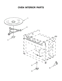 Oven Interior Parts parts for Whirlpool Microwave UMH50008HS0 from AppliancePartsPros.com