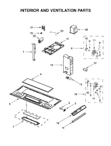 Interior And Ventilation Parts parts for Whirlpool Microwave WMH32519FT3 from AppliancePartsPros.com