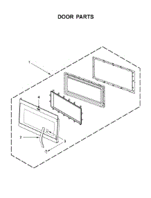 Door Parts parts for Whirlpool Microwave WMH32519FZ3 from AppliancePartsPros.com