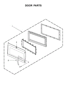 Door Parts parts for Whirlpool Microwave WMH32519FS3 from AppliancePartsPros.com