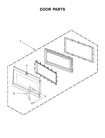 Door Parts parts for Whirlpool Microwave YWMH31017FW1 from AppliancePartsPros.com