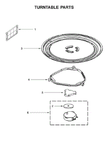 Turntable Parts parts for Whirlpool Microwave YWMH31017FW1 from AppliancePartsPros.com