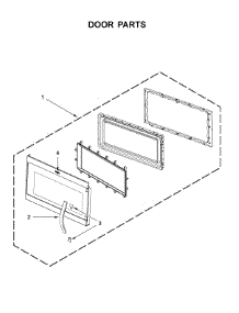 Door Parts parts for Whirlpool Microwave WMH32519FT2 from AppliancePartsPros.com