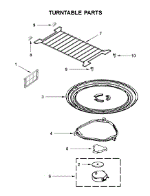 Turntable Parts parts for Whirlpool Microwave WMH32519FT2 from AppliancePartsPros.com