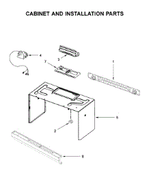 Cabinet And Installation Parts parts for Whirlpool Microwave WMH32519FB2 from AppliancePartsPros.com