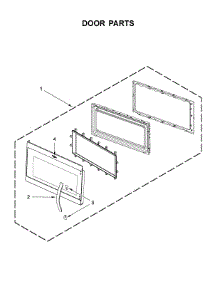 Door Parts parts for Whirlpool Microwave WMH31017FS2 from AppliancePartsPros.com