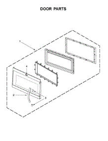 Door Parts parts for Whirlpool Microwave WMH31017FB1 from AppliancePartsPros.com