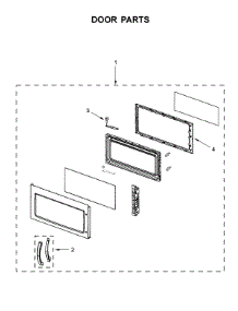 Door Parts parts for Whirlpool Microwave UMV1160CW6 from AppliancePartsPros.com