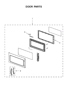 Door Parts parts for Whirlpool Microwave UMV1160CB4 from AppliancePartsPros.com