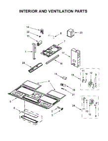 Interior And Ventilation Parts parts for Whirlpool Microwave UMV1160CS4 from AppliancePartsPros.com