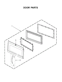 Door Parts parts for Whirlpool Microwave YWMH31017HS1 from AppliancePartsPros.com