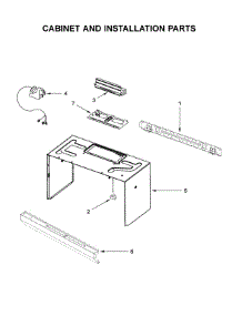 Cabinet And Installation Parts parts for Whirlpool Microwave YWMH31017HS1 from AppliancePartsPros.com