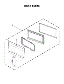 Door Parts parts for Whirlpool Microwave YWMH31017HB0 from AppliancePartsPros.com