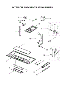 Interior And Ventilation Parts parts for Whirlpool Microwave YWMH32519HV2 from AppliancePartsPros.com