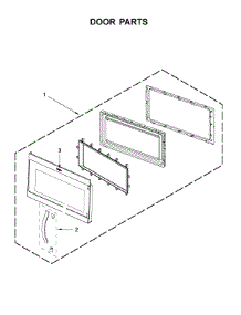 Door Parts parts for Whirlpool Microwave YWMH31017HZ1 from AppliancePartsPros.com