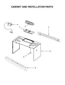 Cabinet And Installation Parts parts for Whirlpool Microwave YWMH32519HT1 from AppliancePartsPros.com