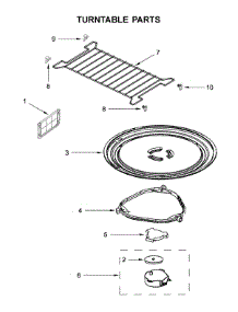 Turntable Parts parts for Whirlpool Microwave WMH32519HV2 from AppliancePartsPros.com