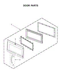 Door Parts parts for Whirlpool Microwave YWMH31017HZ0 from AppliancePartsPros.com
