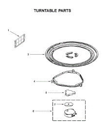Turntable Parts parts for Whirlpool Microwave YWMH31017HZ0 from AppliancePartsPros.com