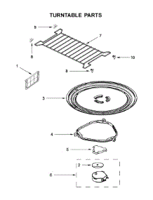 Turntable Parts parts for Whirlpool Microwave WMH32519HV3 from AppliancePartsPros.com