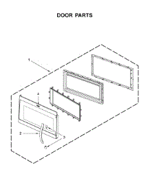 Door Parts parts for Whirlpool Microwave WMH32519HV3 from AppliancePartsPros.com