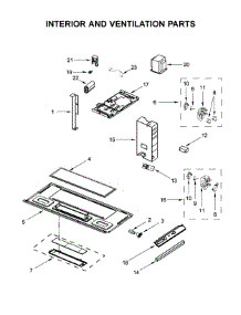 Interior And Ventilation Parts parts for Whirlpool Microwave YWMH32519HB0 from AppliancePartsPros.com