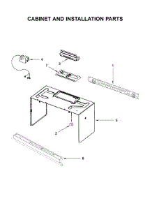 Cabinet And Installation Parts parts for Whirlpool Microwave YWMH31017HW0 from AppliancePartsPros.com
