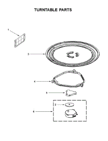 Turntable Parts parts for Whirlpool Microwave YWMH31017HW0 from AppliancePartsPros.com