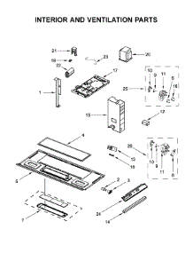 Interior And Ventilation Parts parts for Whirlpool Microwave YWMH31017HS0 from AppliancePartsPros.com