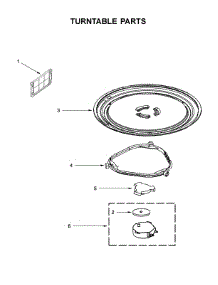Turntable Parts parts for Whirlpool Microwave YWMH31017HB1 from AppliancePartsPros.com