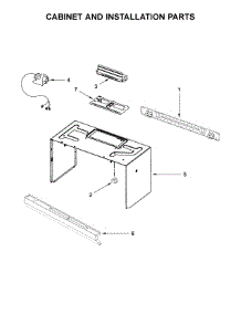 Cabinet And Installation Parts parts for Whirlpool Microwave WMH31017HS1 from AppliancePartsPros.com