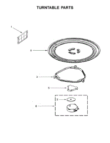 Turntable Parts parts for Whirlpool Microwave WMH31017HS2 from AppliancePartsPros.com