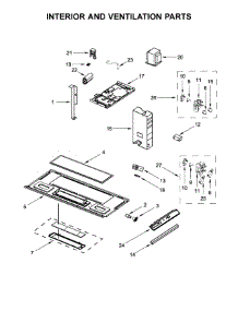 Interior And Ventilation Parts parts for Whirlpool Microwave WMH31017HS2 from AppliancePartsPros.com