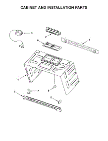 Cabinet And Installation Parts parts for Whirlpool Microwave WMH75021HZ1 from AppliancePartsPros.com