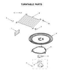 Turntable Parts parts for Whirlpool Microwave WMH75021HV1 from AppliancePartsPros.com