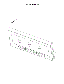 Door Parts parts for Whirlpool Microwave WMH75021HV1 from AppliancePartsPros.com