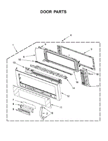 Door Parts parts for Whirlpool Microwave YWMH76719CW3 from AppliancePartsPros.com