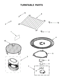 Turntable Parts parts for Whirlpool Microwave YWMH76719CW3 from AppliancePartsPros.com