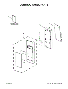 Control Panel Parts parts for Whirlpool Microwave WMH53521HB1 from AppliancePartsPros.com
