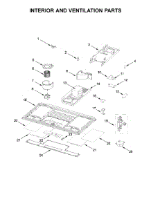 Interior And Ventilation Parts parts for Whirlpool Microwave WML55011HW0 from AppliancePartsPros.com