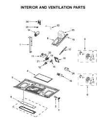 Interior And Ventilation Parts parts for Whirlpool Microwave WMH53521HZ1 from AppliancePartsPros.com